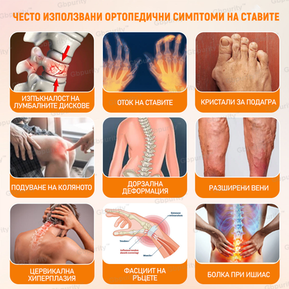 Gbpurity™ Регенериращ крем за стави с пчелна отрова и глюкозамин — Сертифициран от Българското ортопедично дружество (BOS)